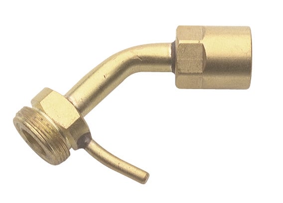 Sievert Halspijp 7cm - messing met ophanghaak - 351102 351102