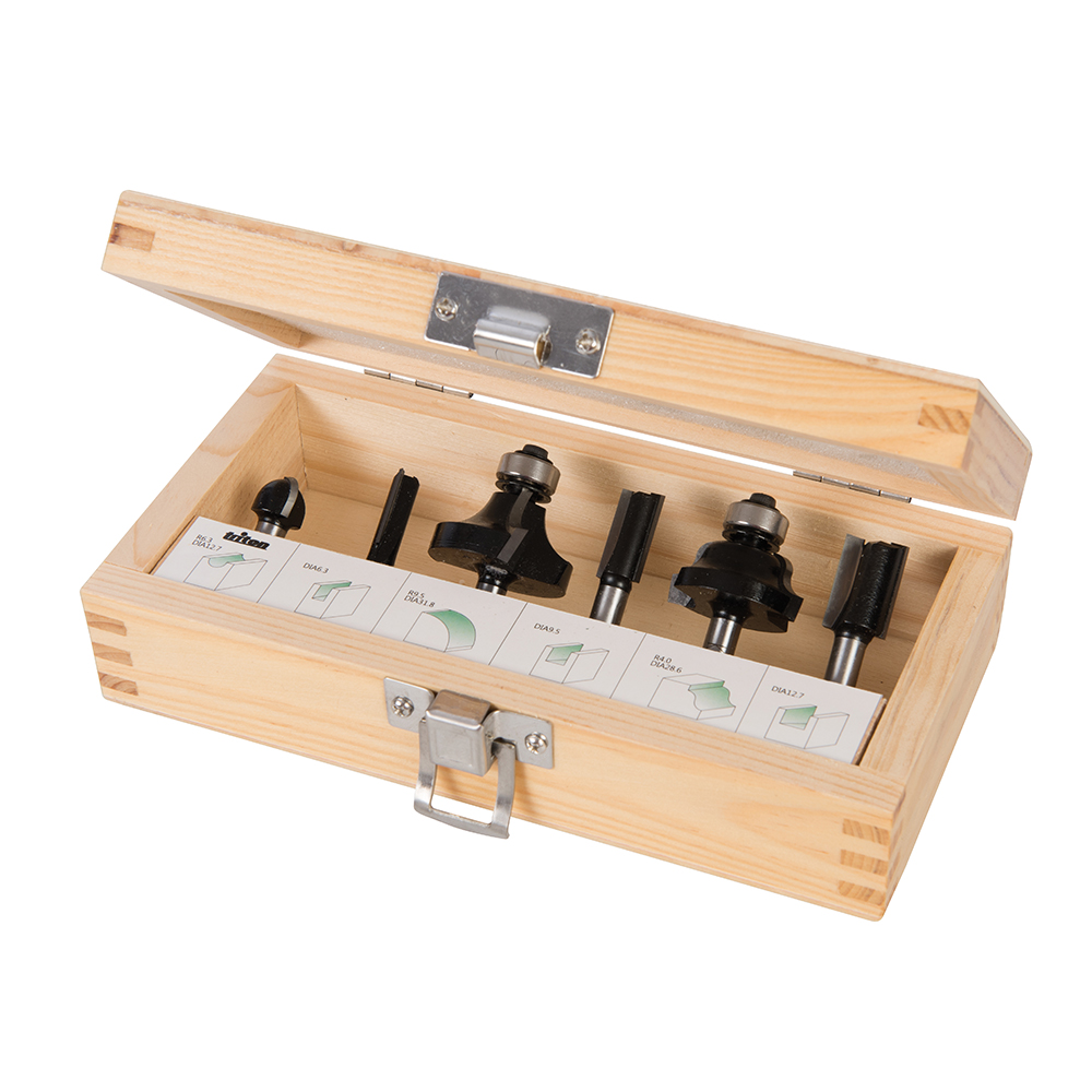 triton Starterspakket 1/4-inch frezen, 6 stuks