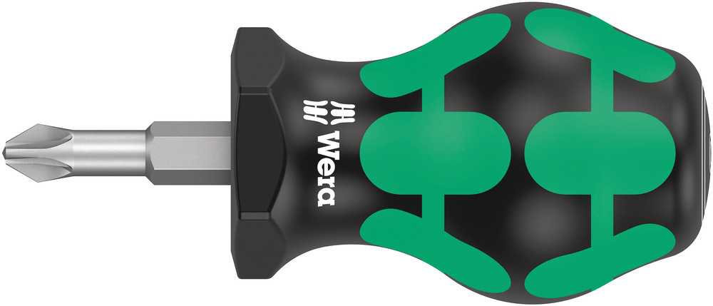 Wera 355 PZ kruiskop Stubby/carburateurschroevendraaier, PZ 2 x 25 mm - 05008854001