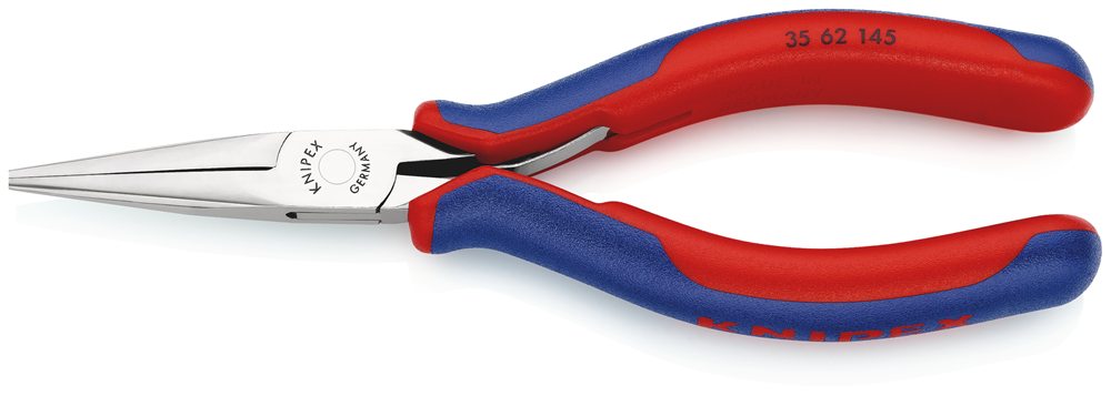 Knipex Elektronica-grijptang | Meer-componentengrepen | Lengte 145 mm | Zelfbedieningskaart/blister - 35 62 145 SB