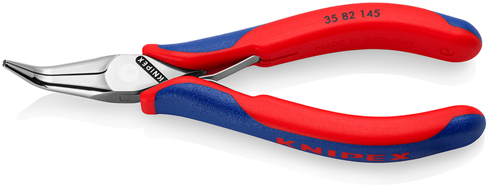 Knipex Elektronica-grijptang | Doorgestoken scharnier | Meer-componentengrepen | Lengte 145 mm - 35 82 145 SB