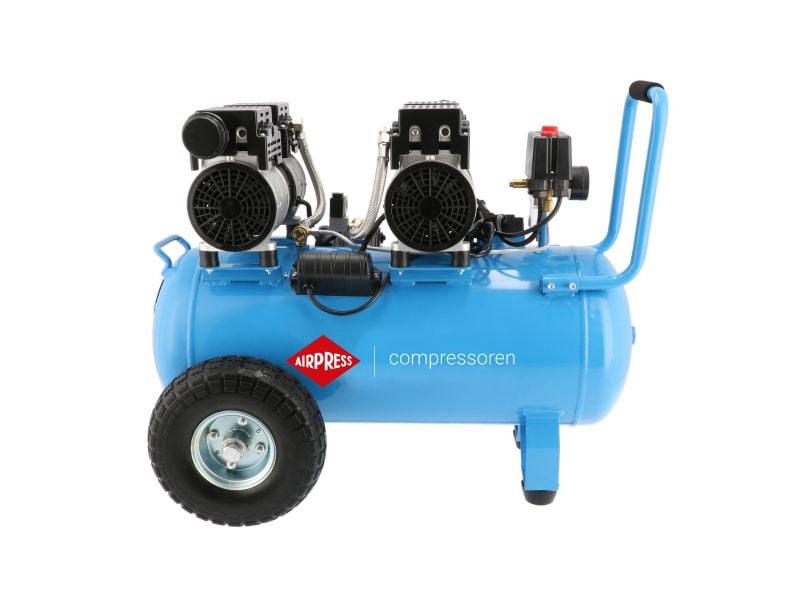 Airpress LMO 50-270 | Stille Olievrije Compressor | 8 bar 2 pk/1.5 kW | 185 l/min | 50 l - 36504