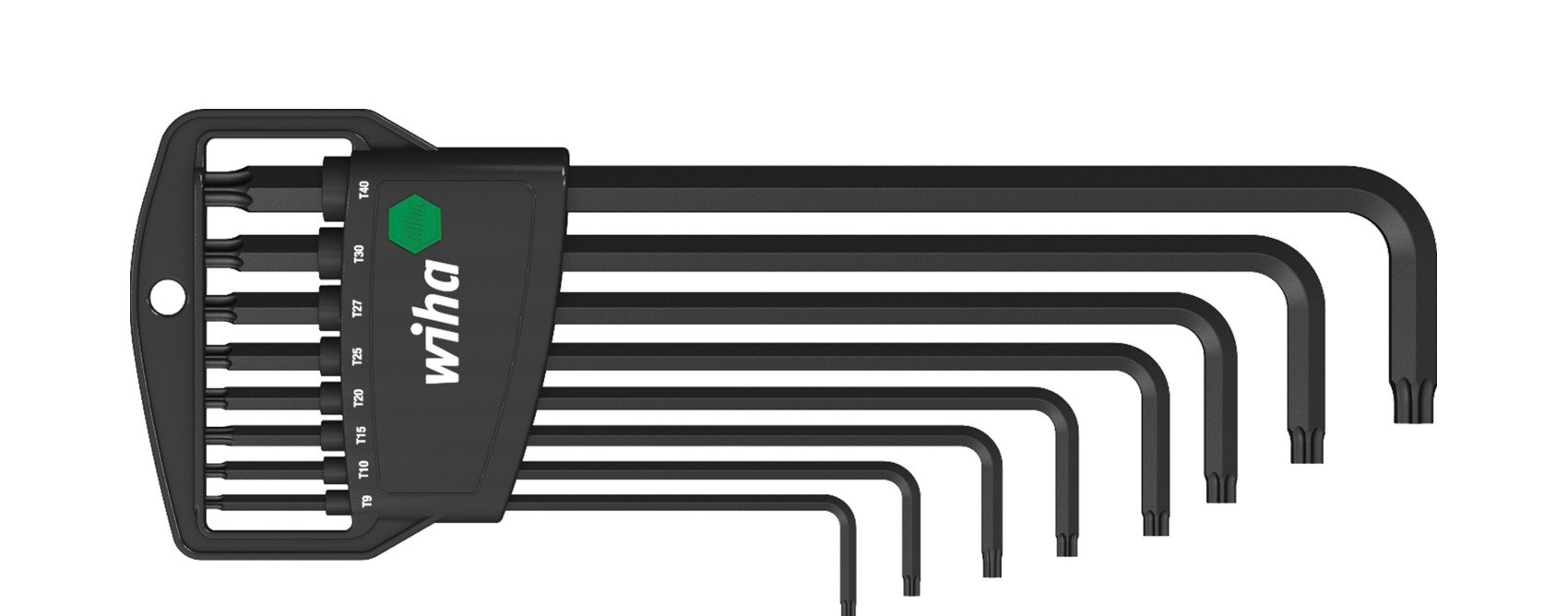 Wiha Stiftsleutelset | in Classic houder | TORX® | 9-delig | chemisch gezwart - 34736 - 34736