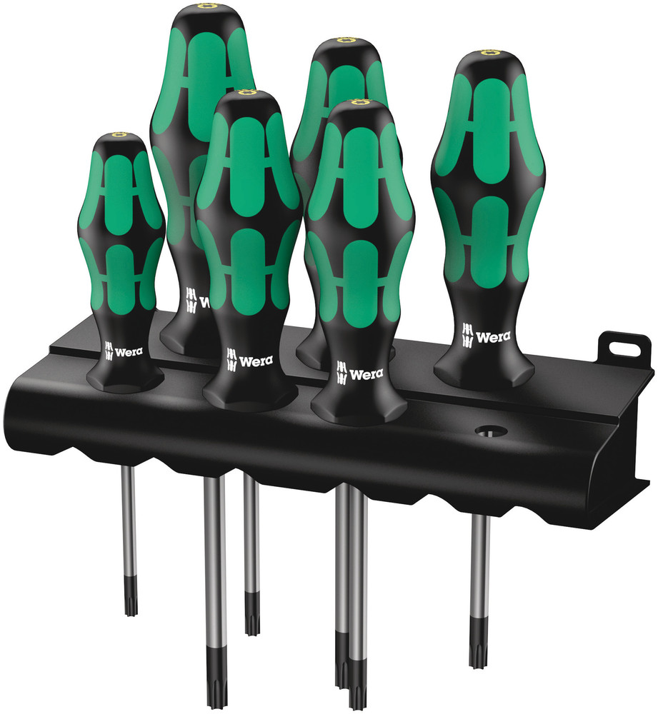 Wera 367/6 TORX® BO Kraftform Plus TORX® BO-Schroevendraaierset + houder, 6 -delig - 1 stuk(s) - 05138250001