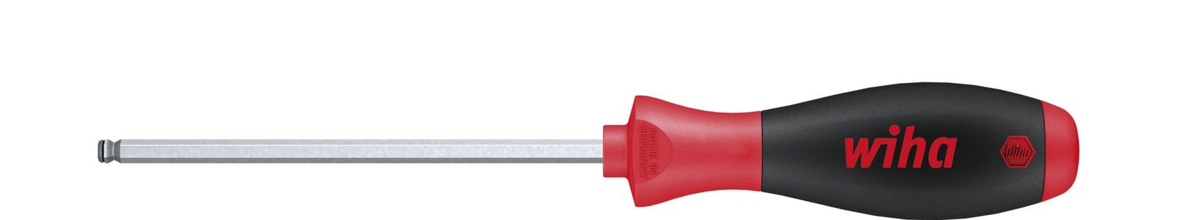 Wiha 367R040 Schroevendraaier SoftFinish MagicRing Zeskantkogelkop MagicRing met zeskantkling 4.0 mm x 100 mm - 26079