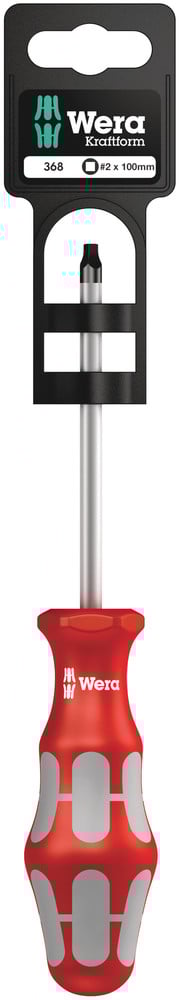 Wera 368 SB Schroevendraaier voor Binnenvierkant-schroeven , # 2 x 100 mm - 1 stuk(s) - 05100071001