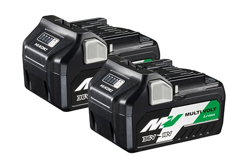 Hikoki 2x BSL36A18 Multi-Volt accu - 36V 2.5Ah/18V 5.0Ah Li-ion - 373788