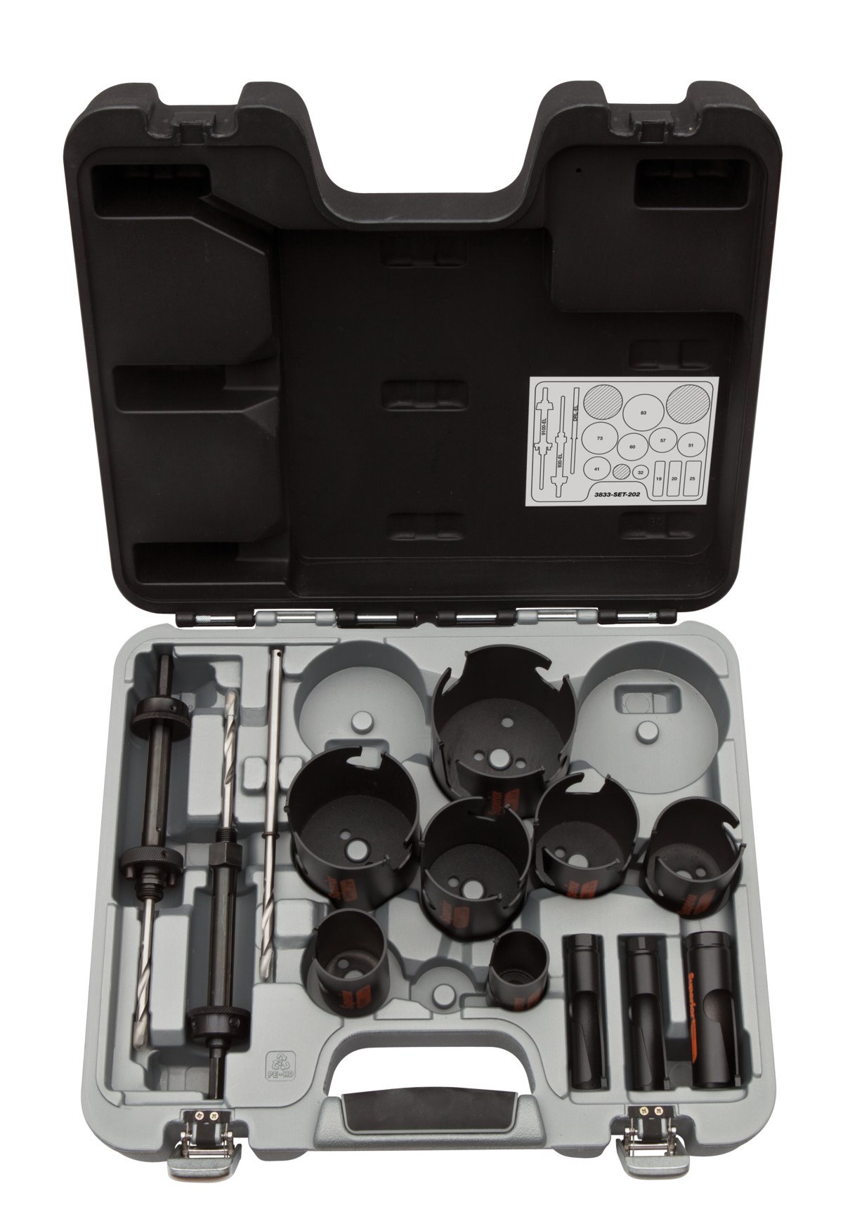 Bahco Gatzagenset | Superior™ | multiconstructie | voor hout en steen- 14-delig 3833-SET-202