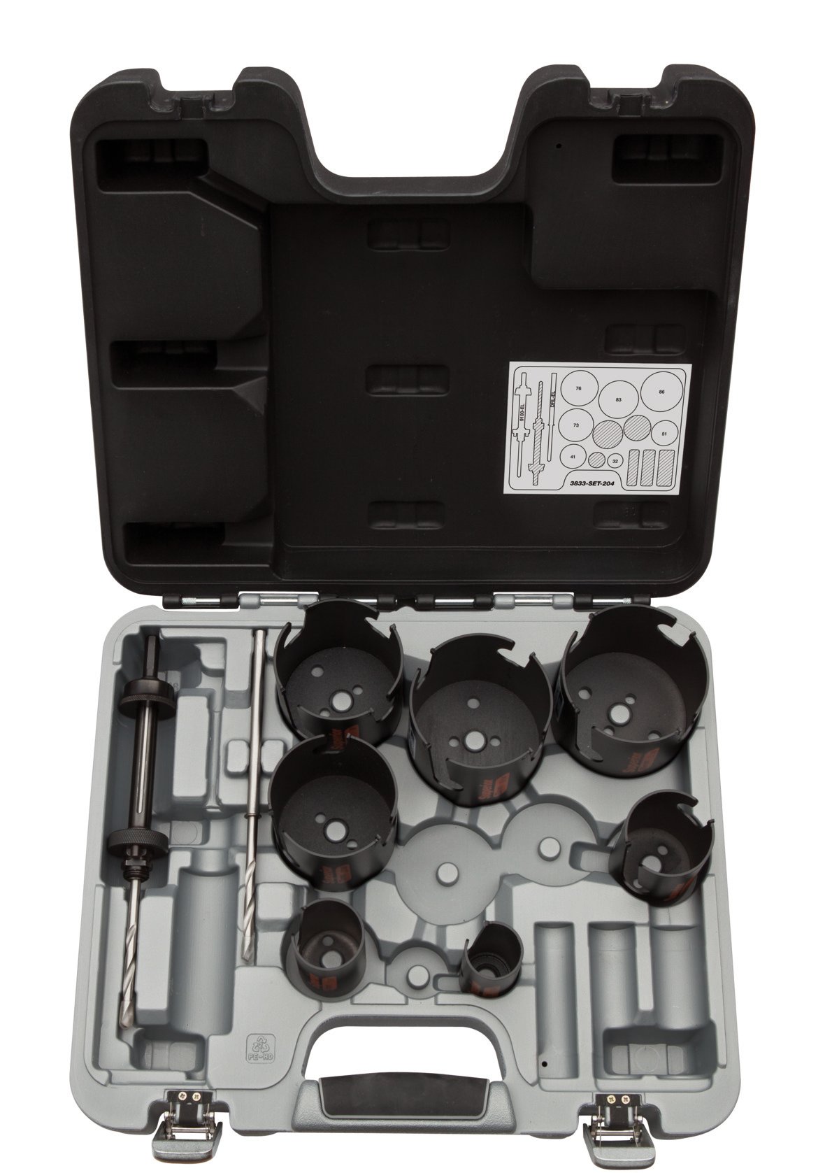 Bahco Gatzagenset | Superior™ | multiconstructie | voor hout en steen 10-delig 3833-SET-204