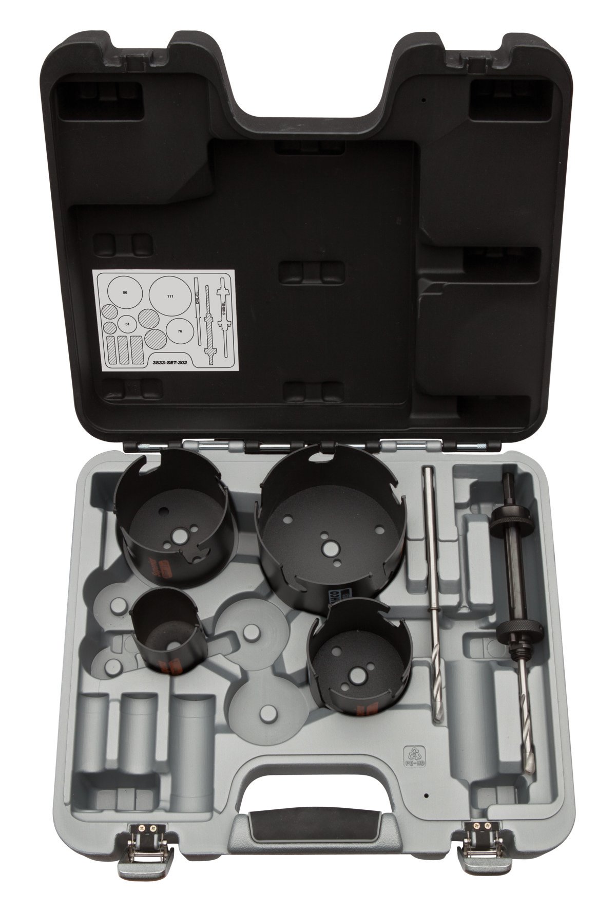Bahco Gatzagenset | Superior™ | multiconstructie | voor hout en steen 7-delig 3833-SET-302