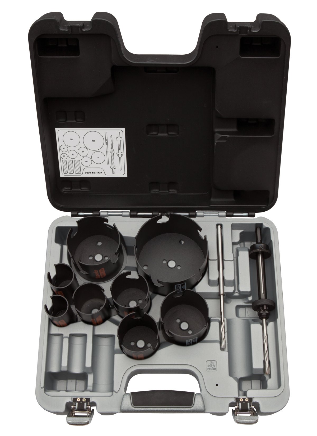 Bahco Gatzagenset | Superior™ | multiconstructie | voor hout en steen 11-delig 3833-SET-303