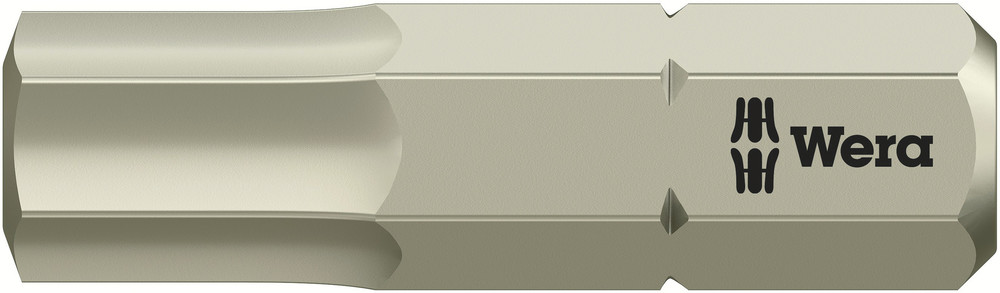 Wera 3840/1 TS Bits Zeskant, RVS, Hex-Plus, 6.0 x 25 mm - 1 stuk(s) - 05071076001