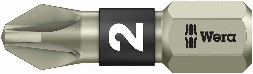 Wera 3855/1 TS Bits Pozidriv, RVS, PZ 2 x 25 mm - 1 stuk(s) - 05071021001