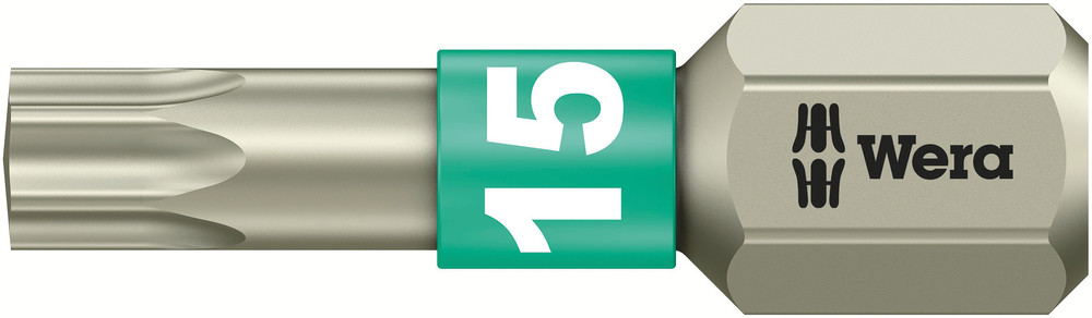 Wera 3867/1 TS TORX® Bits, RVS, TX 15 x 25 mm - 1 stuk(s) - 05071033001