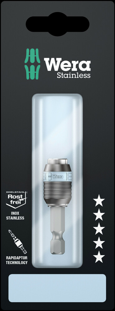 Wera 3888/4/1 K Rapidaptor Universele Bithouder, Edelstaal, 1/4 duim x 50 mm - 1 stuk(s) - 05073616001
