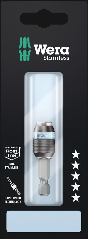 Wera 3888/4/1 K Rapidaptor Universele Bithouder, Edelstaal, 1/4 duim x 50 mm - 1 stuk(s) - 05073616001