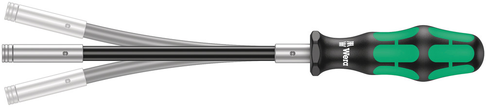 Wera Handbithouder | 1/4 inch met magneet | klinglengte 173,5 mm | mes flexibel 3-componentengreep | 1 stuk - 05028161001 - 05028161001