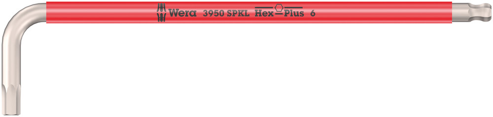 Wera 3950 SPKL Multicolour Stiftsleutel metrisch, RVS, 6,0 x 172 mm - 1 stuk(s) - 05022666001