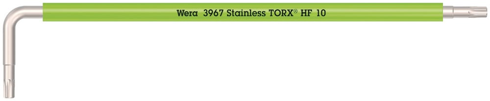 Wera 3967 SXL HF TORX® Stiftsleutel Multicolour met vasthoudfunctie, lang, RVS, TX 10 x 112 mm - 05022682001