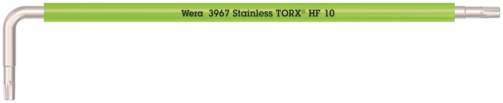 Wera 3967 SXL HF TORX® Stiftsleutel Multicolour met vasthoudfunctie, lang, RVS, TX 10 x 112 mm - 05022682001
