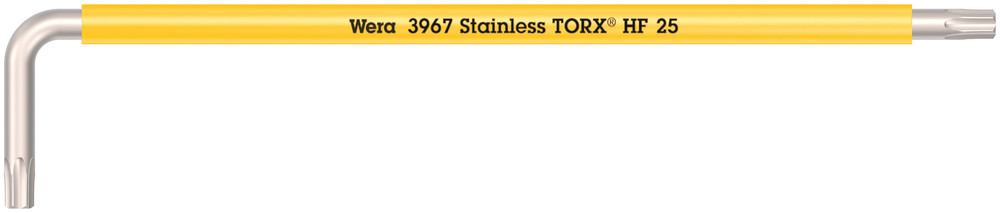 Wera 3967 SXL HF TORX® Stiftsleutel Multicolour met vasthoudfunctie, lang, RVS, TX 25 x 154 mm - 05022685001