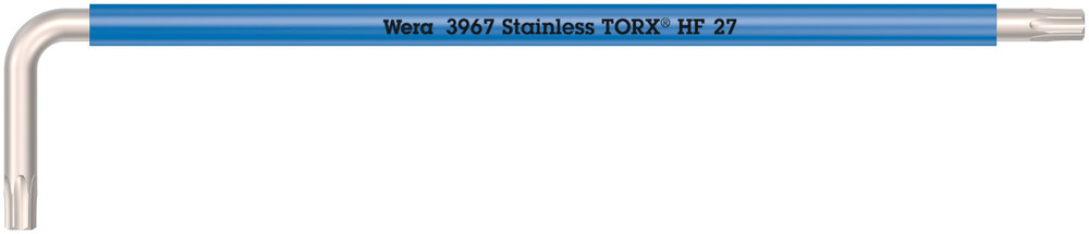 Wera 3967 SXL HF TORX® Stiftsleutel Multicolour met vasthoudfunctie, lang, RVS, TX 27 x 172 mm - 05022686001