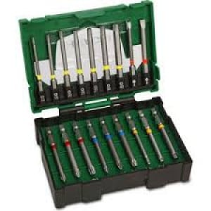 Hikoki Bitset 18-delig 1/4" assorti l=75mm