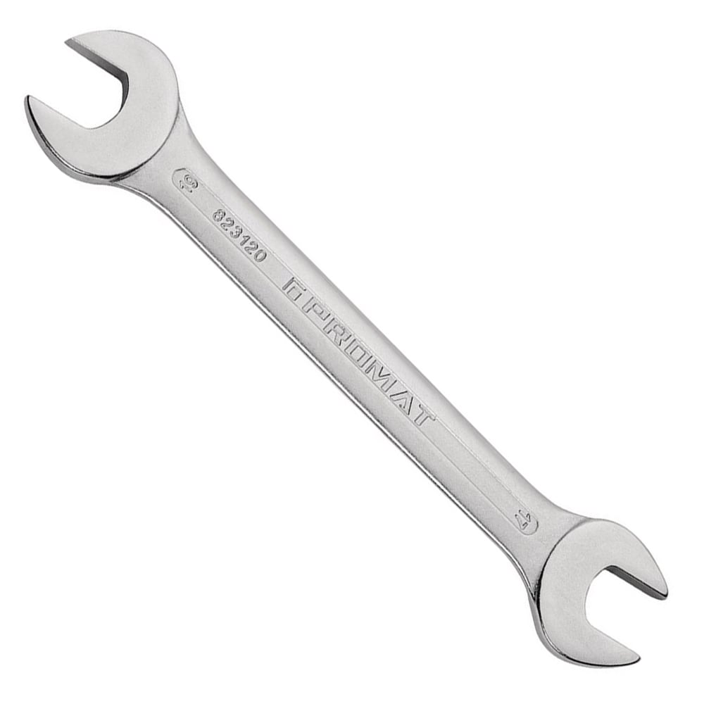 Promat Dubbele steeksleutel | 17 x 19 mm lengte 221 mm | verchroomd - 4000823120 4000823120