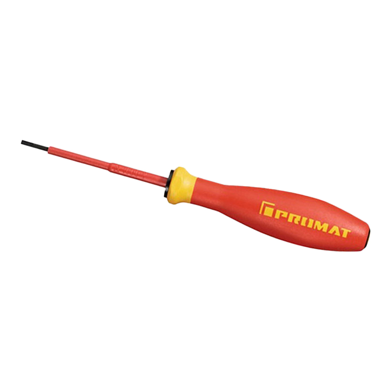 Promat Schroevendraaier | snedebreedte 3 mm | klinglengte 100 mm VDE geïsoleerd | m. maatindicatiesysteem - 4000828026 4000828026