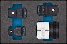HAZET Kracht-snelwisseladapterset 24 mm naar 1/2" 4-delig - 1003S/4