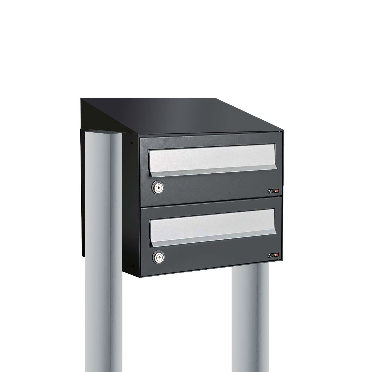 Allux Hive Set 1-Breed, 2-Hoog Met Dak Op Statief Zwart - 40030070_1x2ds