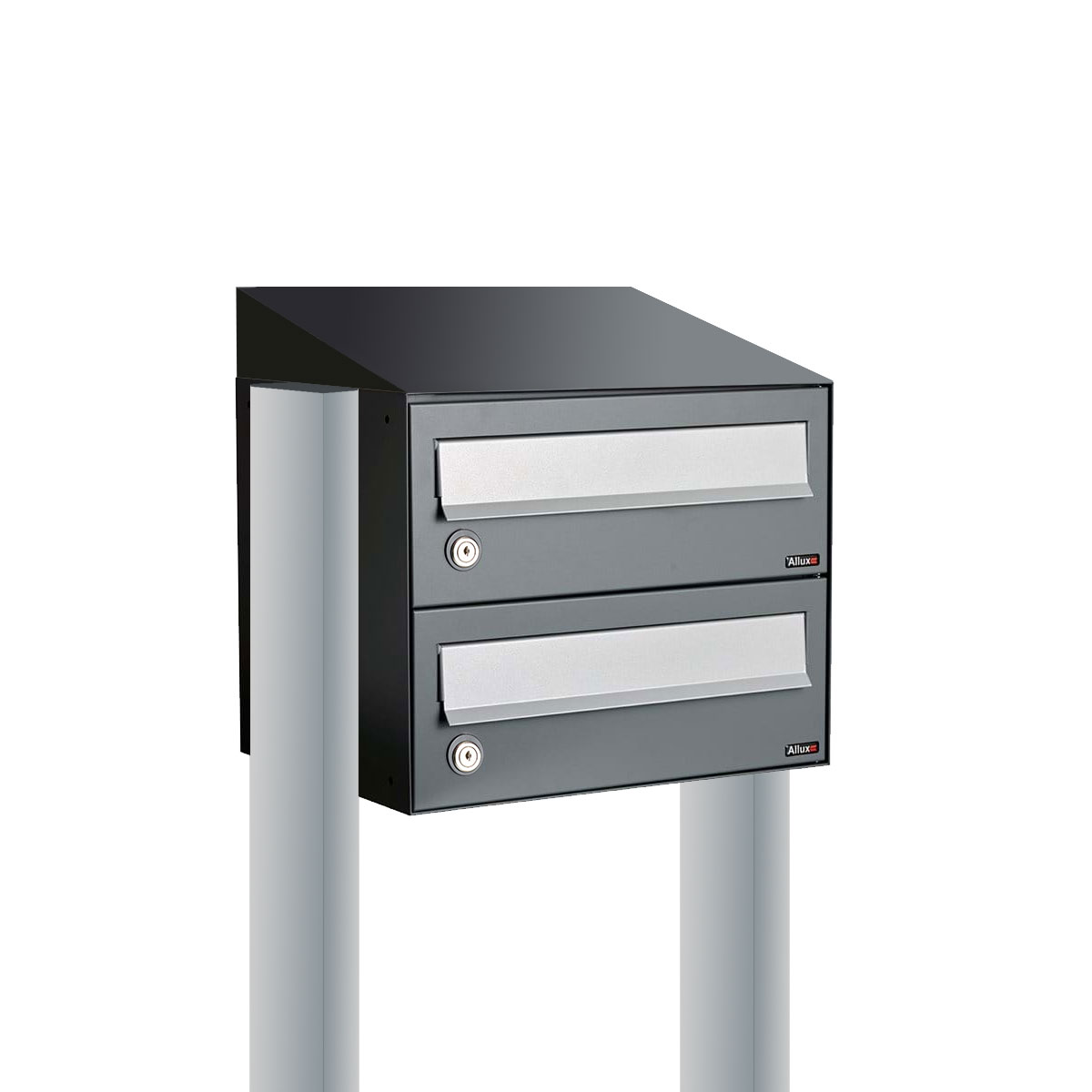 Allux Hive Set 1-Breed, 2-Hoog Met Dak Op Statief Antraciet - 40030065_1x2ds