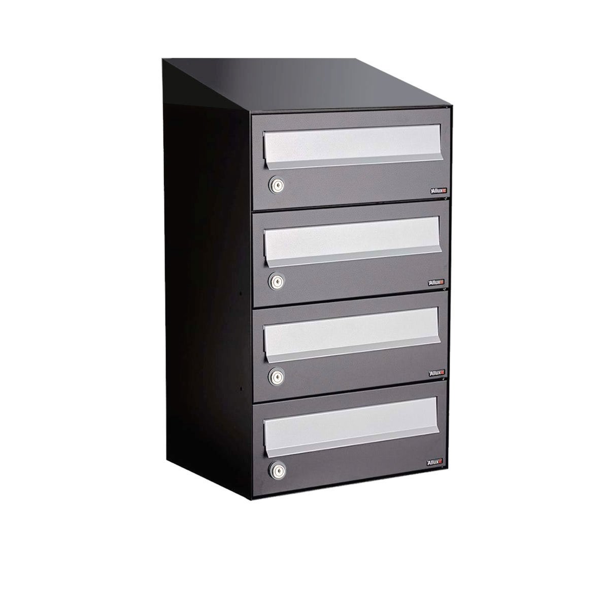 Allux Hive Set 1-Breed, 4-Hoog Met Dak Antraciet - 40030065_1x4d