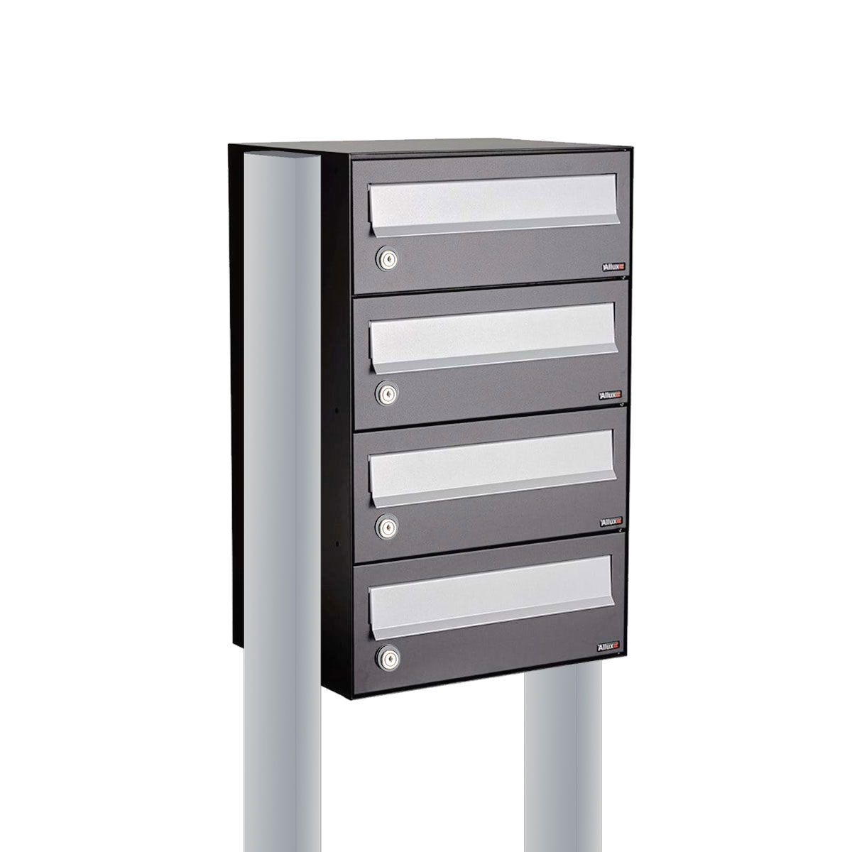 Allux Hive Set 1-Breed, 4-Hoog Op Statief Antraciet - 40030065_1x4s