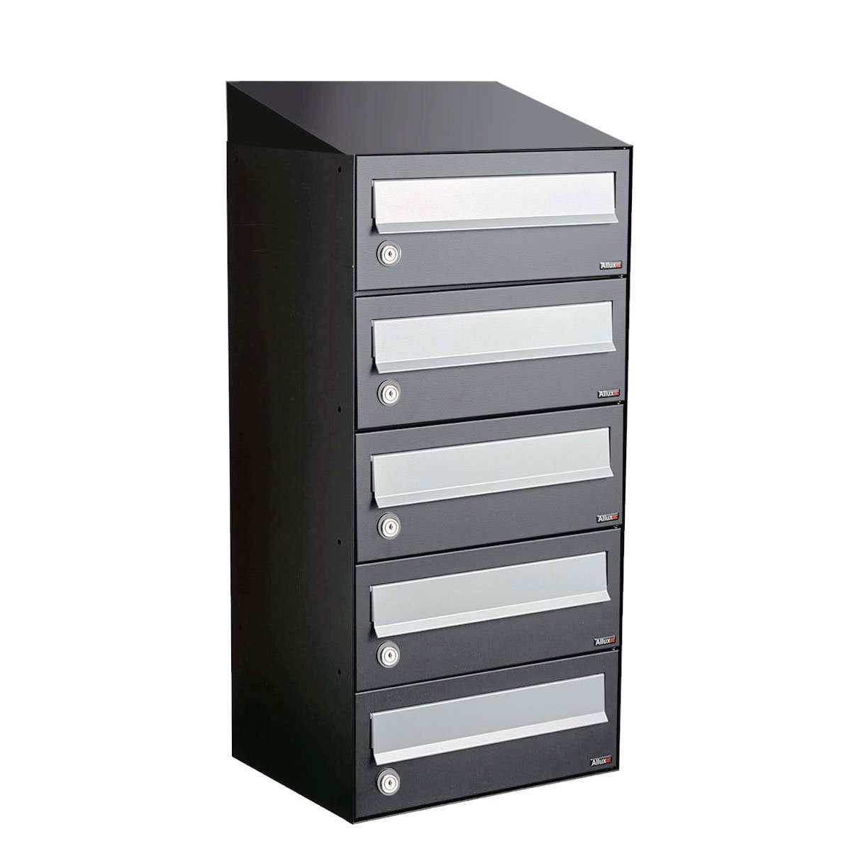 Allux Hive Set 1-Breed, 5-Hoog Met Dak Antraciet - 40030065_1x5d