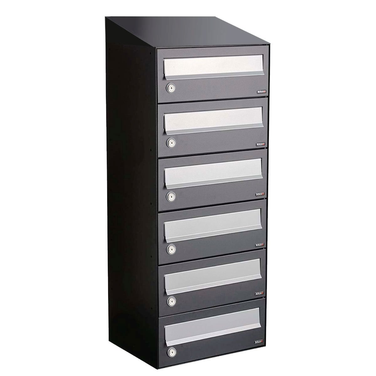 Allux Hive Set 1-Breed, 6-Hoog Met Dak Antraciet - 40030065_1x6d