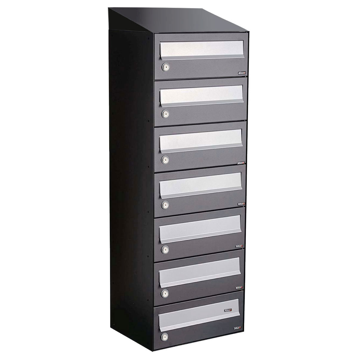 Allux Hive Set 1-Breed, 7-Hoog Met Dak Antraciet - 40030065_1x7d