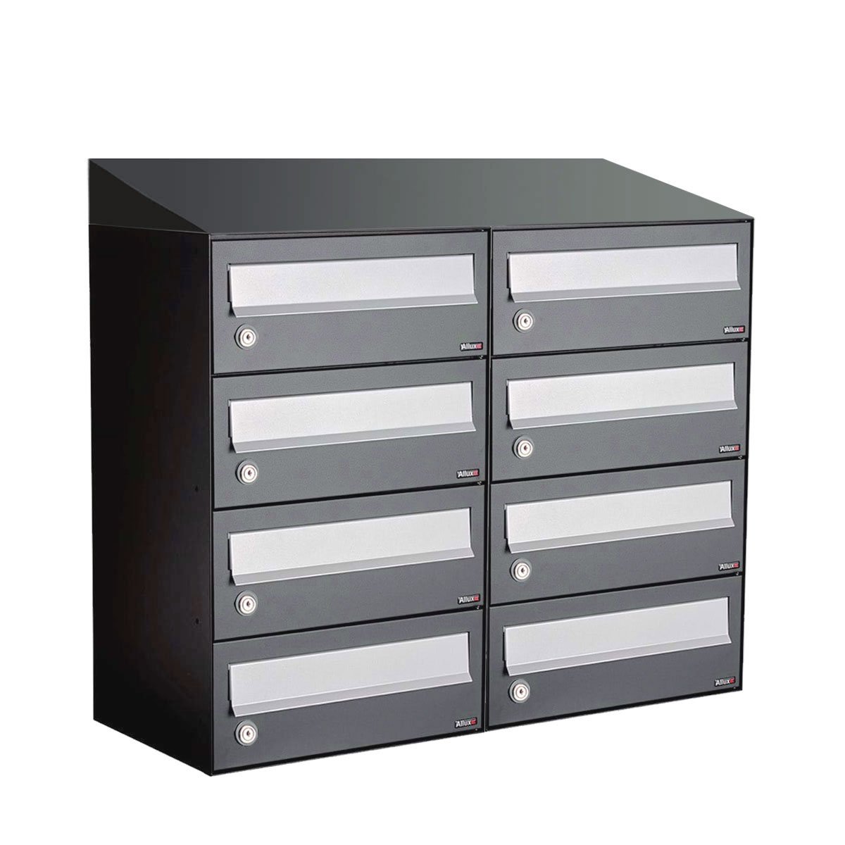 Allux Hive Set 2-Breed, 4-Hoog Met Dak Antraciet - 40030065_2x4d