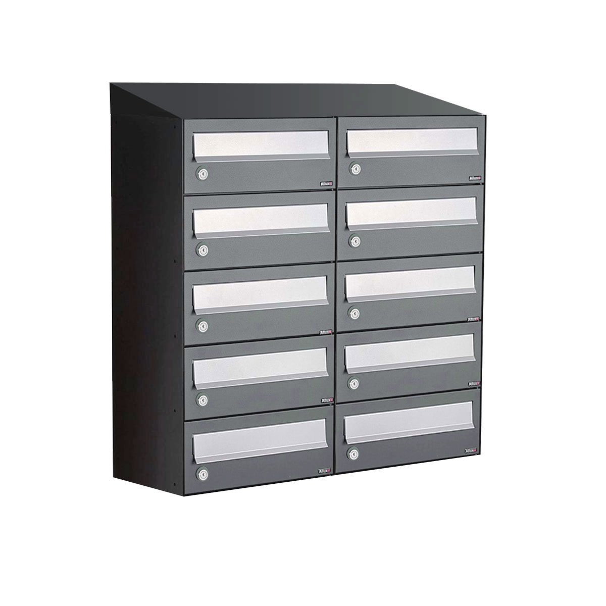 Allux Hive Set 2-Breed, 5-Hoog Met Dak Antraciet - 40030065_2x5d