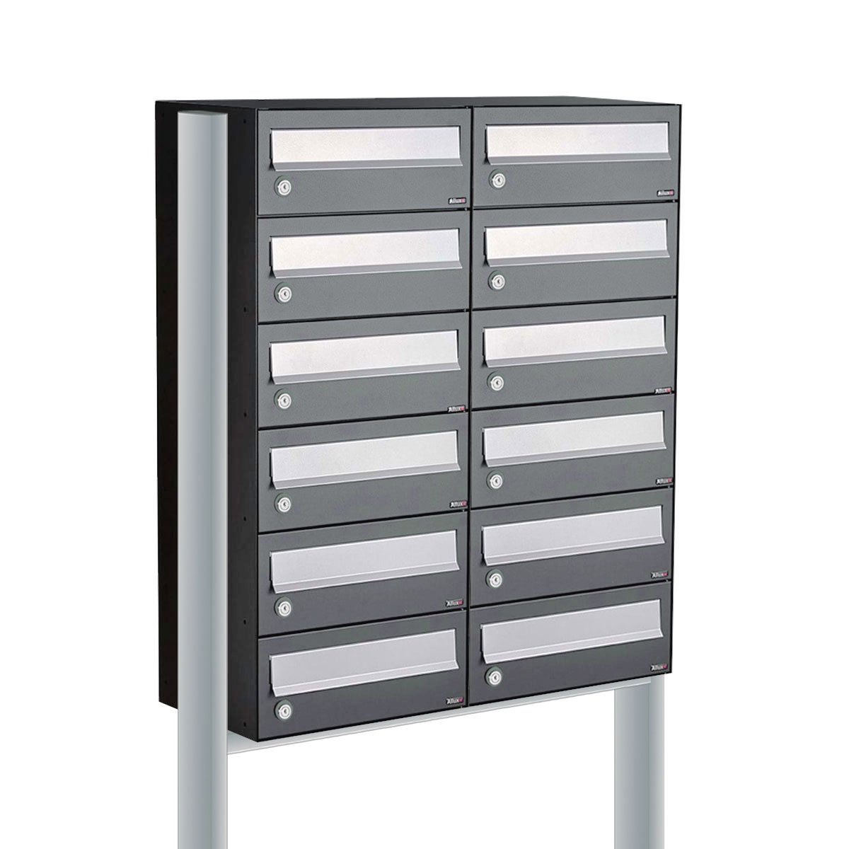 Allux Hive Set 2-Breed, 6-Hoog Op Statief Antraciet - 40030065_2x6s