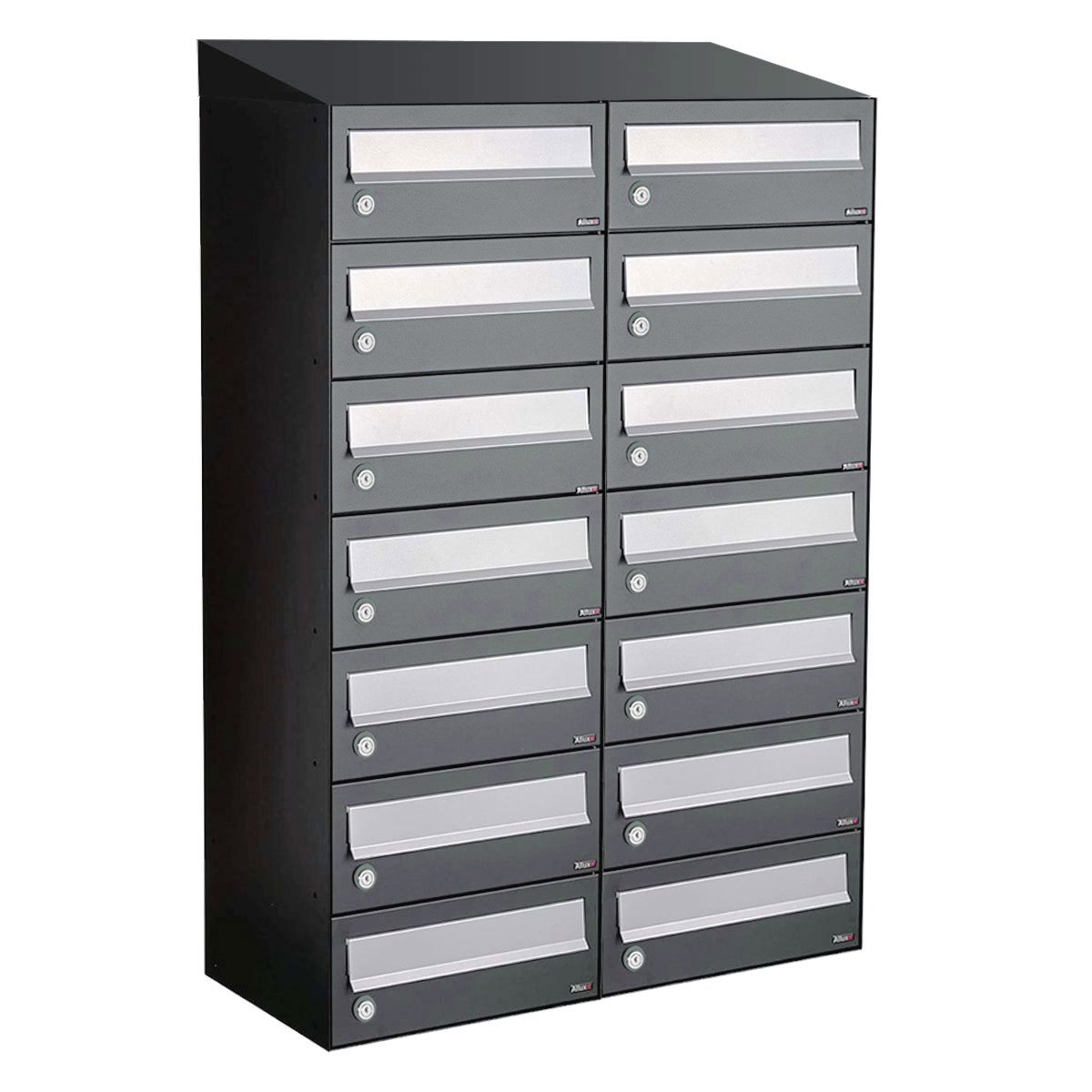 Allux Hive Set 2-Breed, 7-Hoog Met Dak Antraciet - 40030065_2x7d