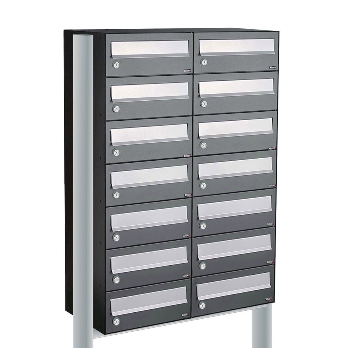 Allux Hive Set 2-Breed, 7-Hoog Op Statief Antraciet - 40030065_2x7s