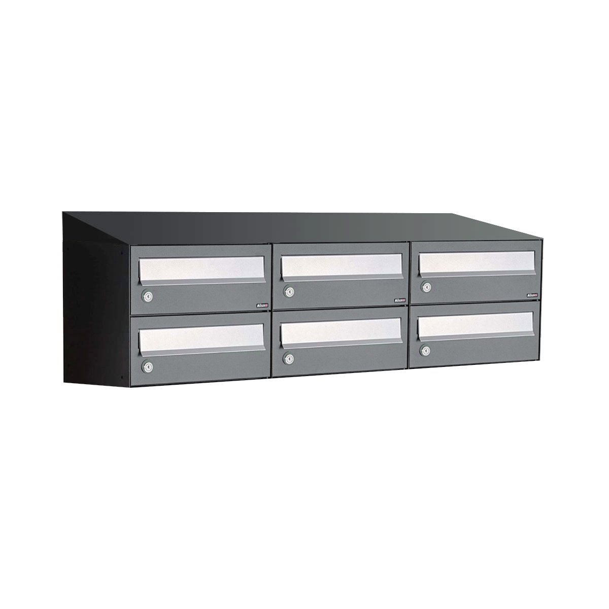 Allux Hive Set 3-Breed, 2-Hoog Met Dak Antraciet - 40030065_3x2d