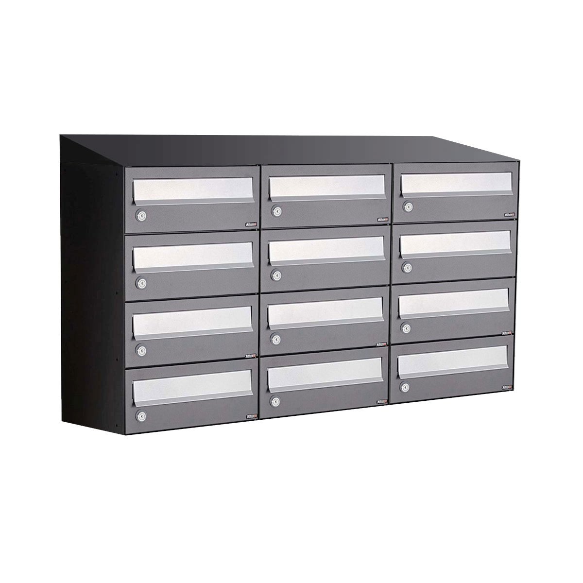 Allux Hive Set 3-Breed, 4-Hoog Met Dak Antraciet - 40030065_3x4d