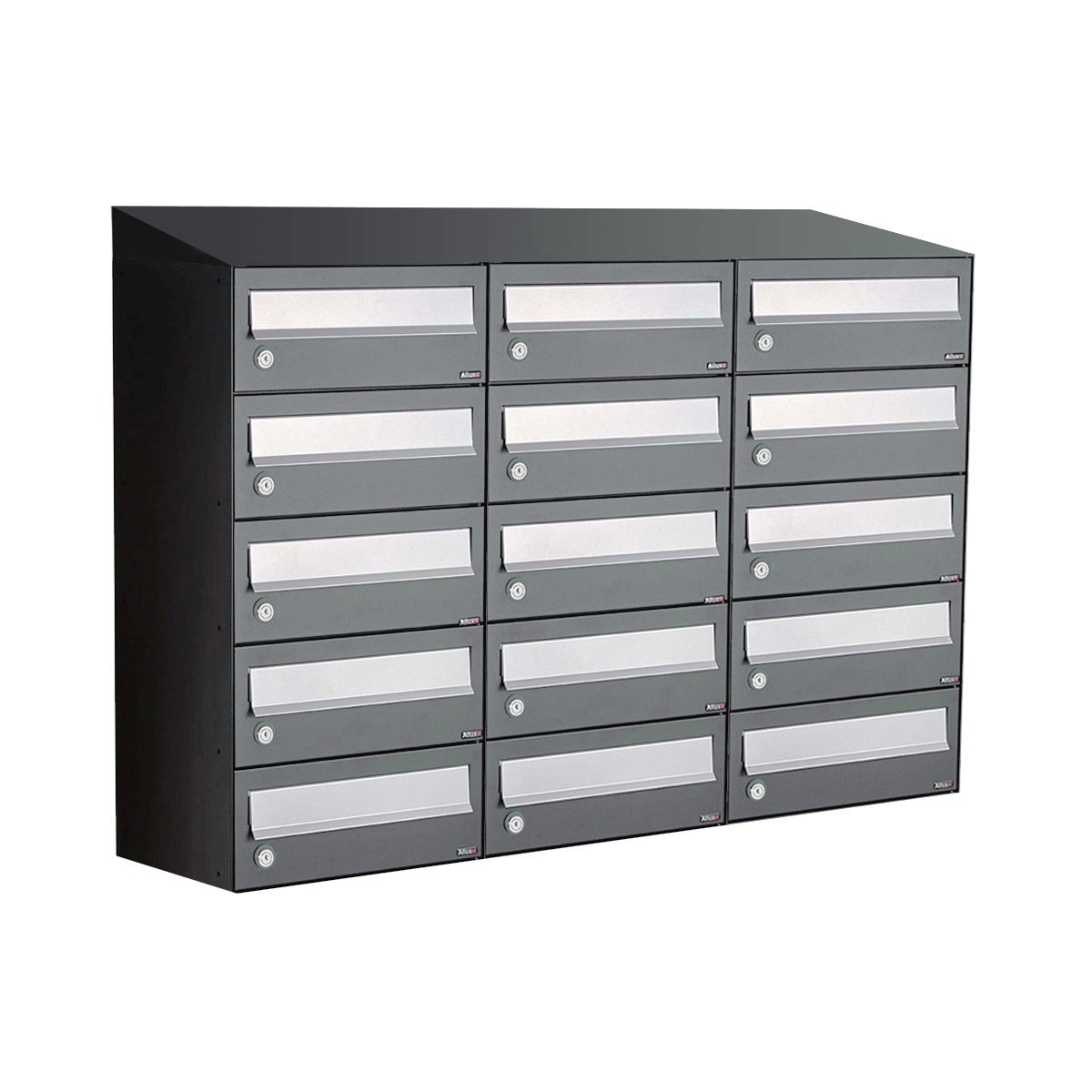 Allux Hive Set 3-Breed, 5-Hoog Met Dak Antraciet - 40030065_3x5d