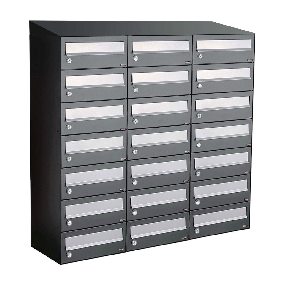 Allux Hive Set 3-Breed, 7-Hoog Met Dak Antraciet - 40030065_3x7d
