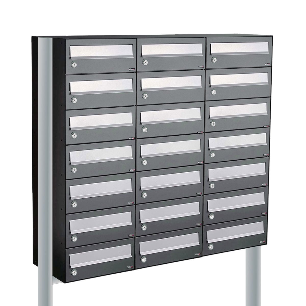 Allux Hive Set 3-Breed, 7-Hoog Op Statief Antraciet - 40030065_3x7s
