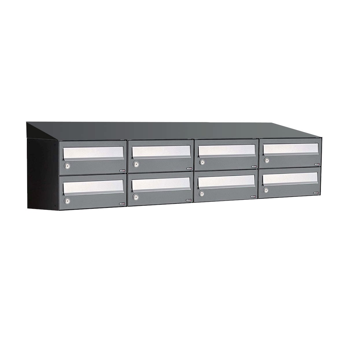 Allux Hive Set 4-Breed, 2-Hoog Met Dak Antraciet - 40030065_4x2d