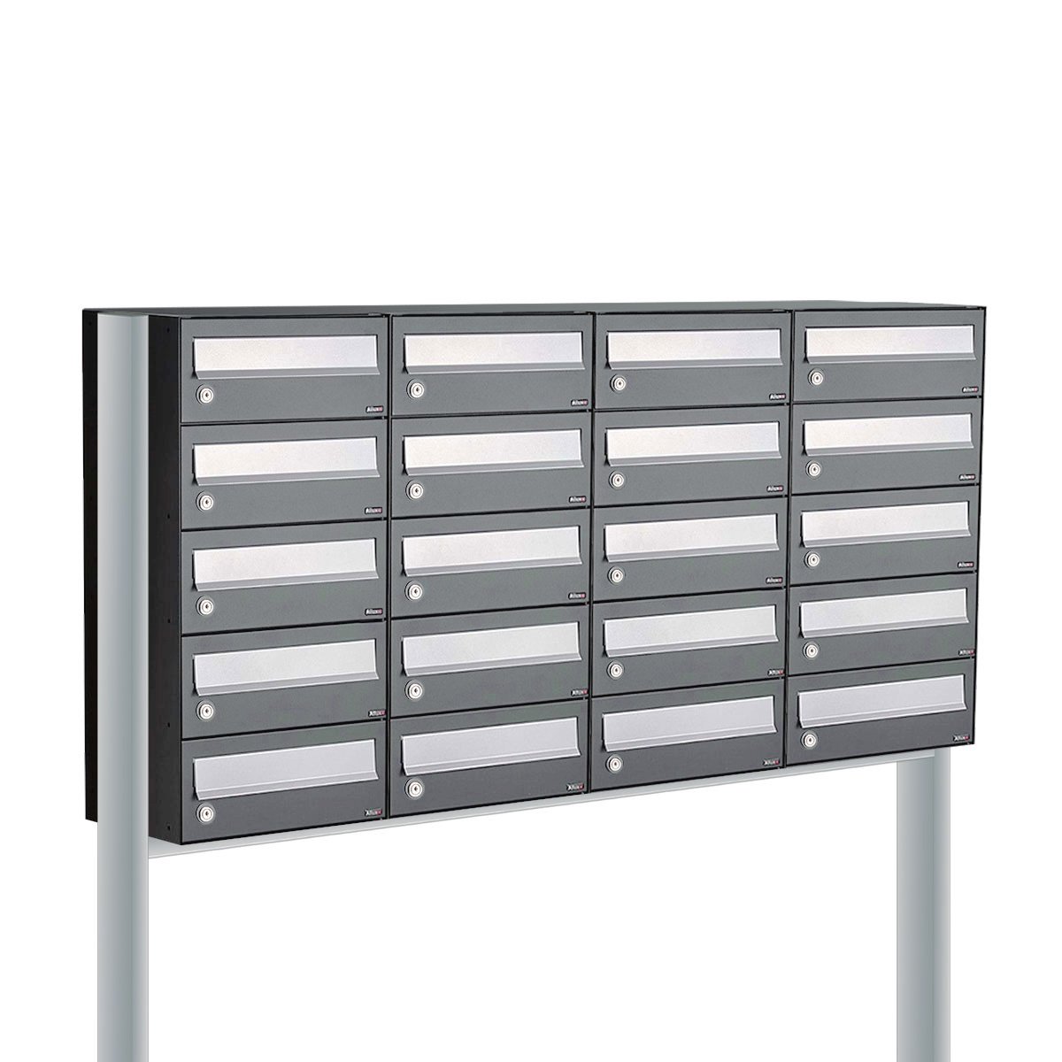 Allux Hive Set 4-Breed, 5-Hoog Op Statief Antraciet - 40030065_4x5s