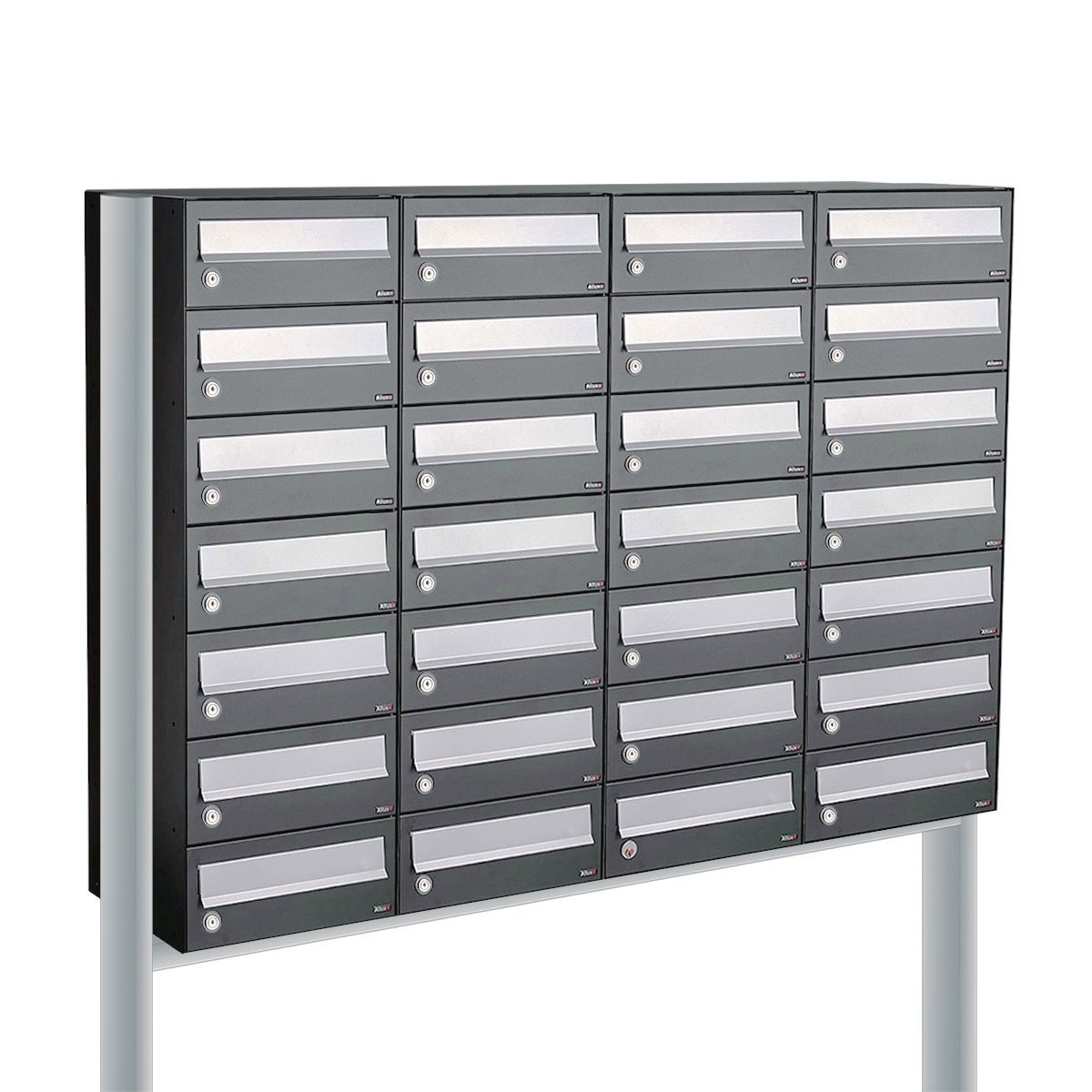 Allux Hive Set 4-Breed, 7-Hoog Op Statief Antraciet - 40030065_4x7s